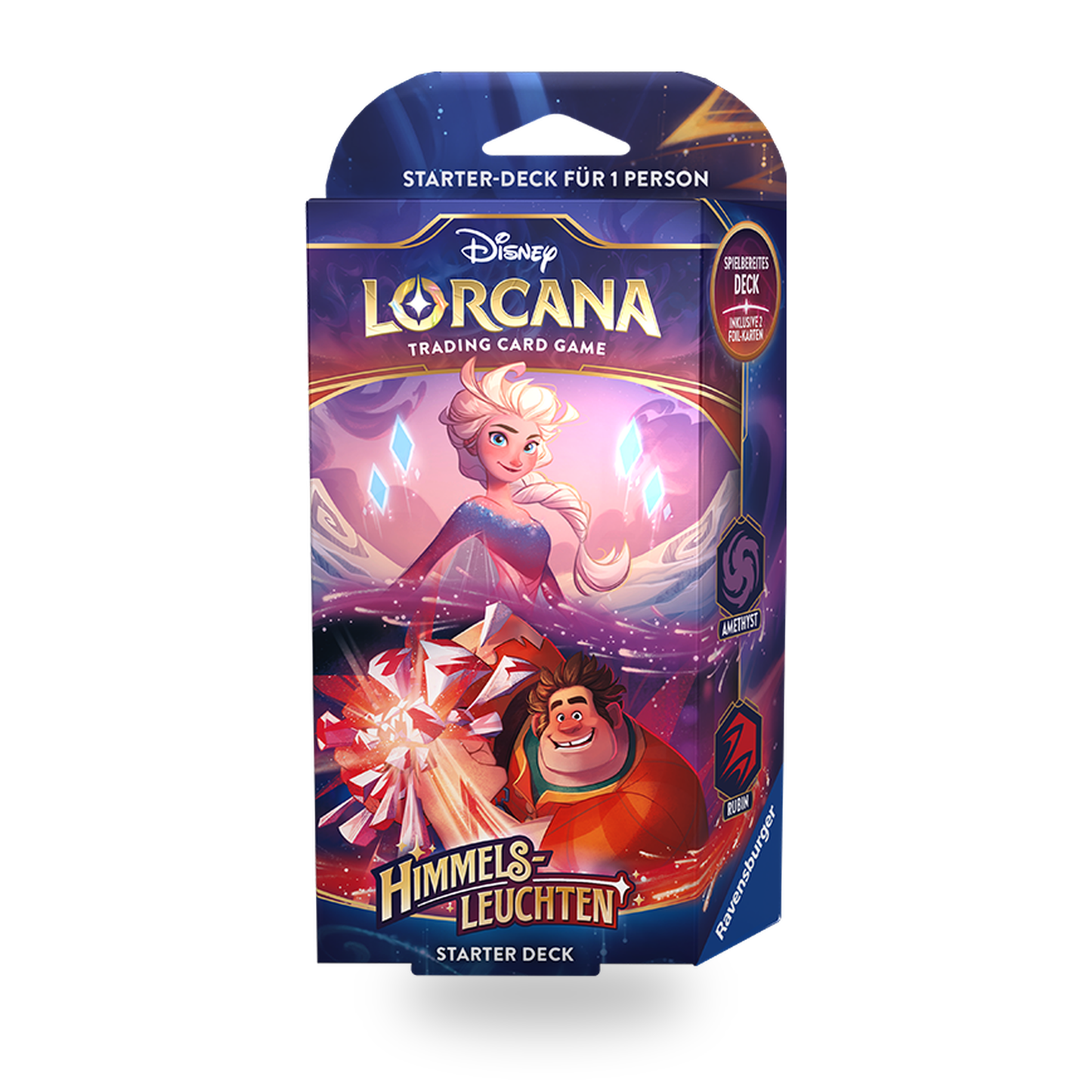 Disney Lorcana - Shimmering Skies: Starter Deck Amethyst and Ruby - Elsa and Ralph - Englisch